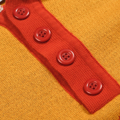 Vintage tiger jacquard polo for men