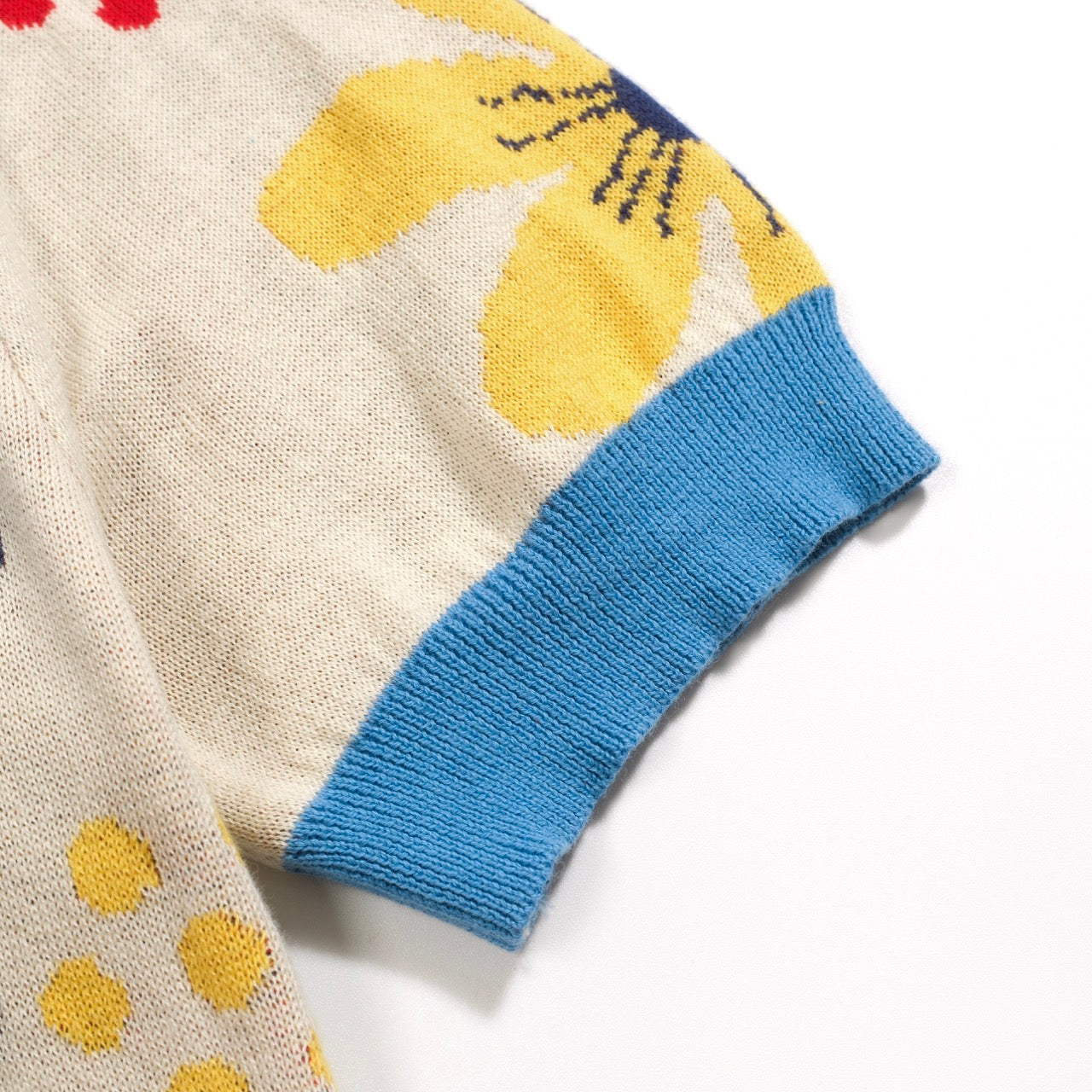 Vintage Knitted Floral Apricot Cardigan for Men