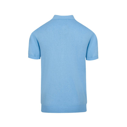 Men's Retro Jacquard Knitted Blue Cardigan