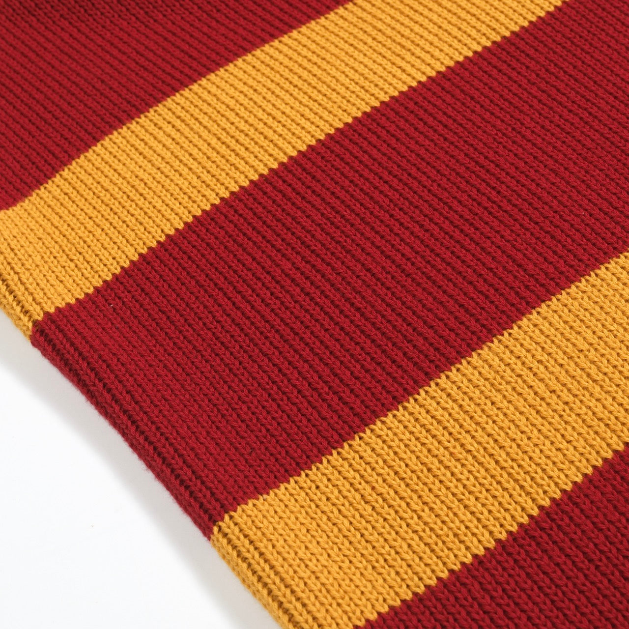 Vintage Red Striped Knitted Polo for Men