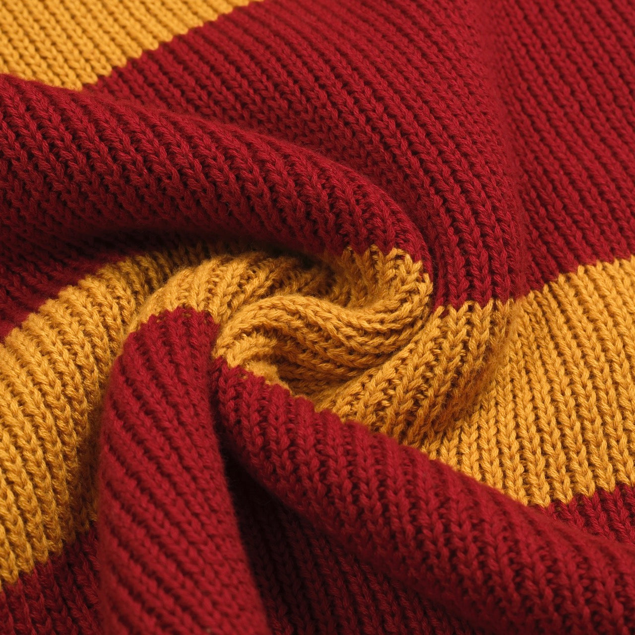 Vintage Red Striped Knitted Polo for Men