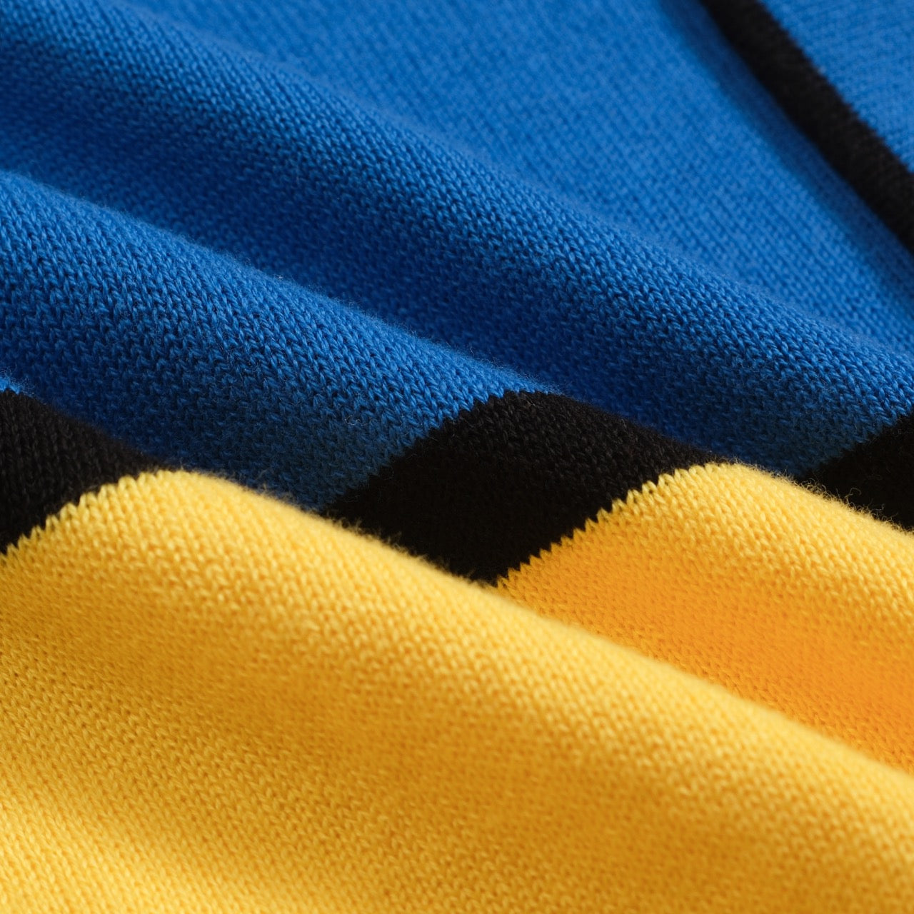 Retro Colourful Knitted Cardigan for Men in Blue