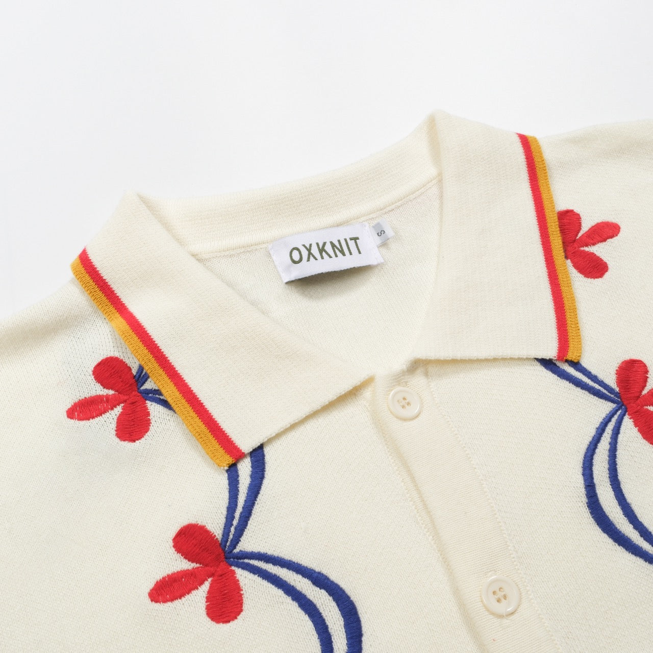 Retro knitted jacquard cardigan in apricot for men