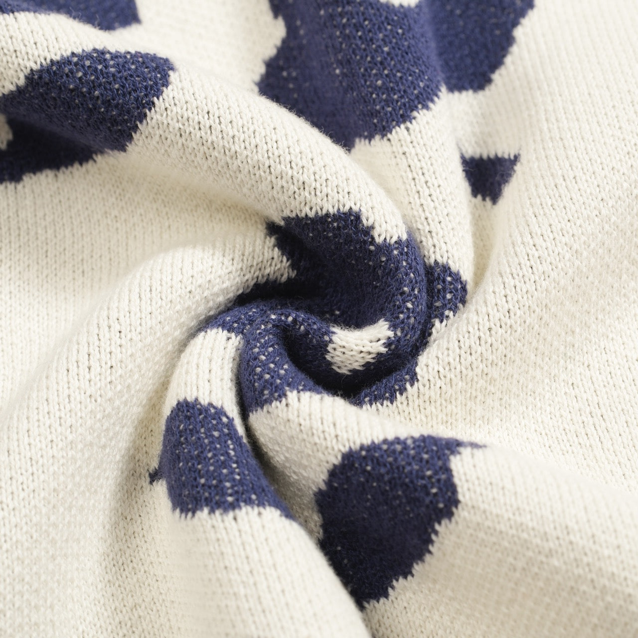 Casual Vintage White Floral Jacquard Cardigan for Men