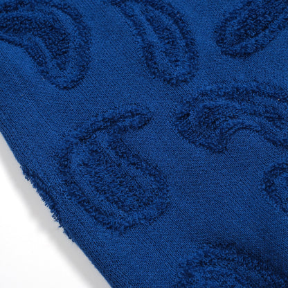 Casual Navy Blue Textured V-Neck Knit Cardigan for Men