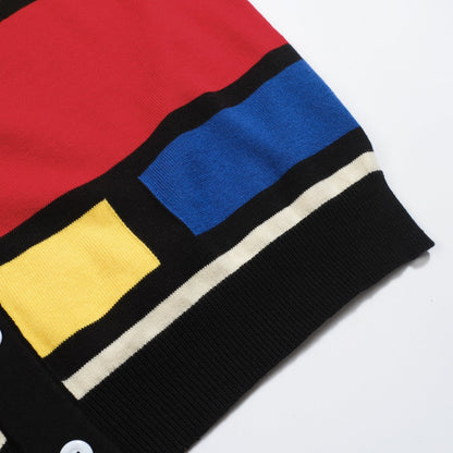 Vintage 1960s Men's Jacquard Knit Cardigan