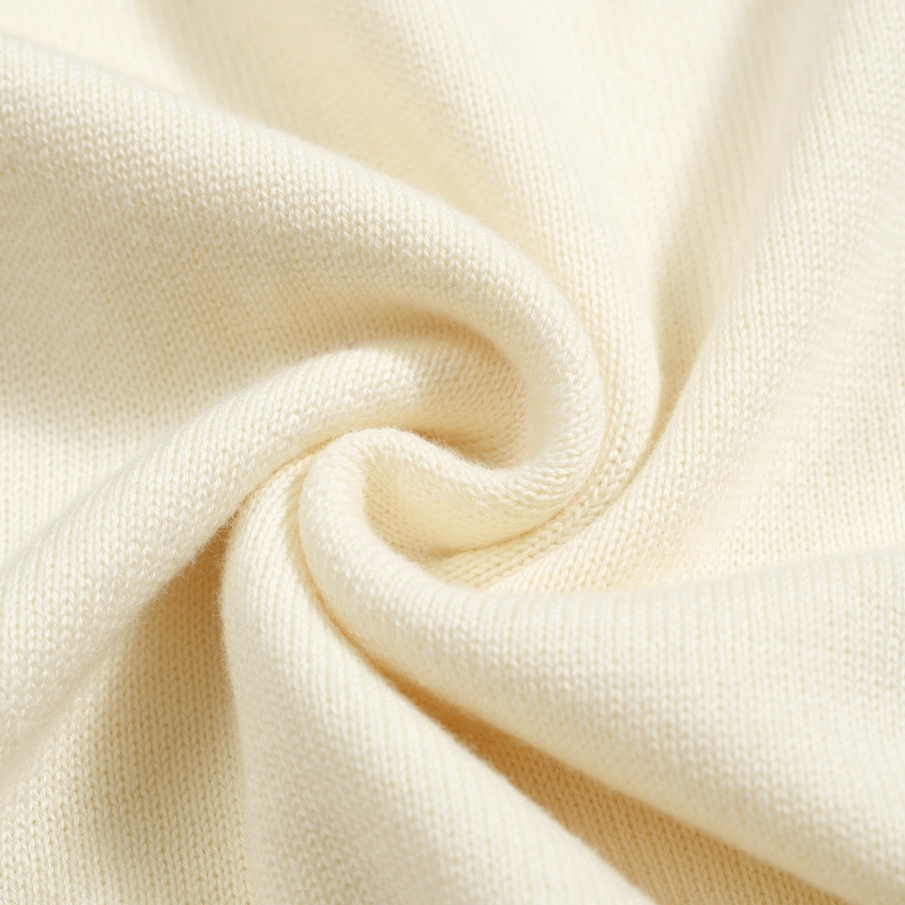 Vintage 1973 Jacquard Knitted Polo for Men in Apricot White