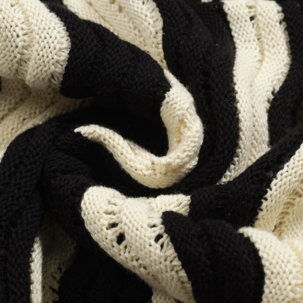 Vintage Black Textured Jacquard Polo for Men