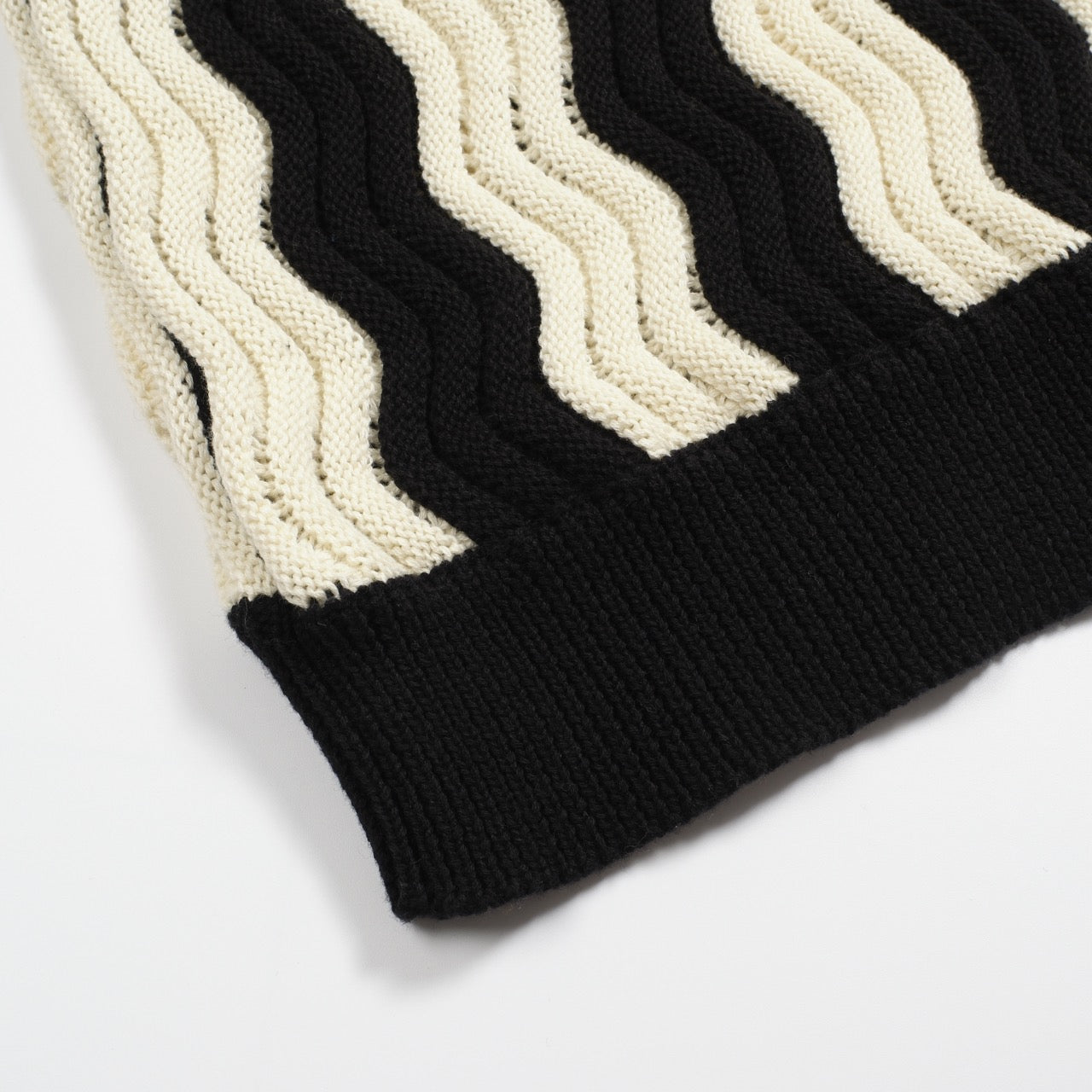 Vintage Black Textured Jacquard Polo for Men