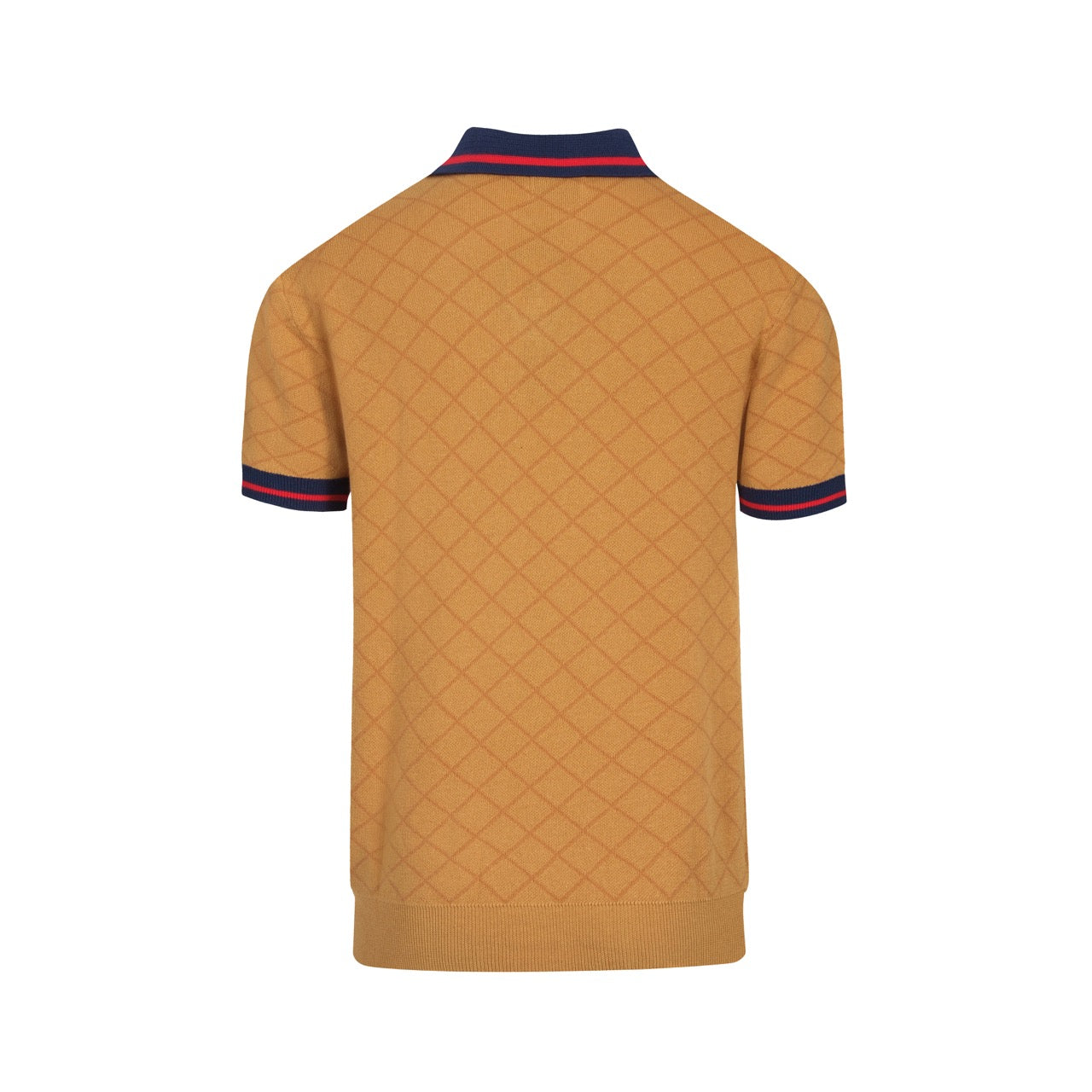 Retro khaki street polo for men