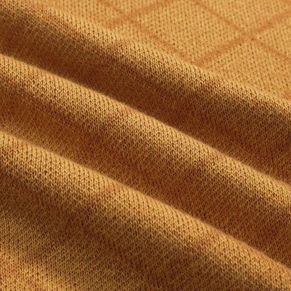 Retro khaki street polo for men