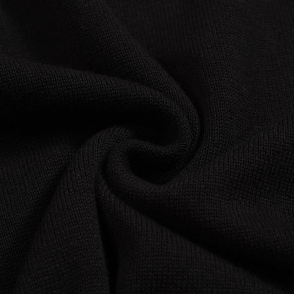 Vintage black jacquard polo for men 1974