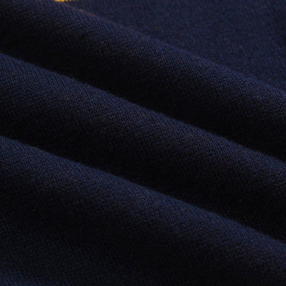 Vintage jacquard knitted V-neck floral shirt for men