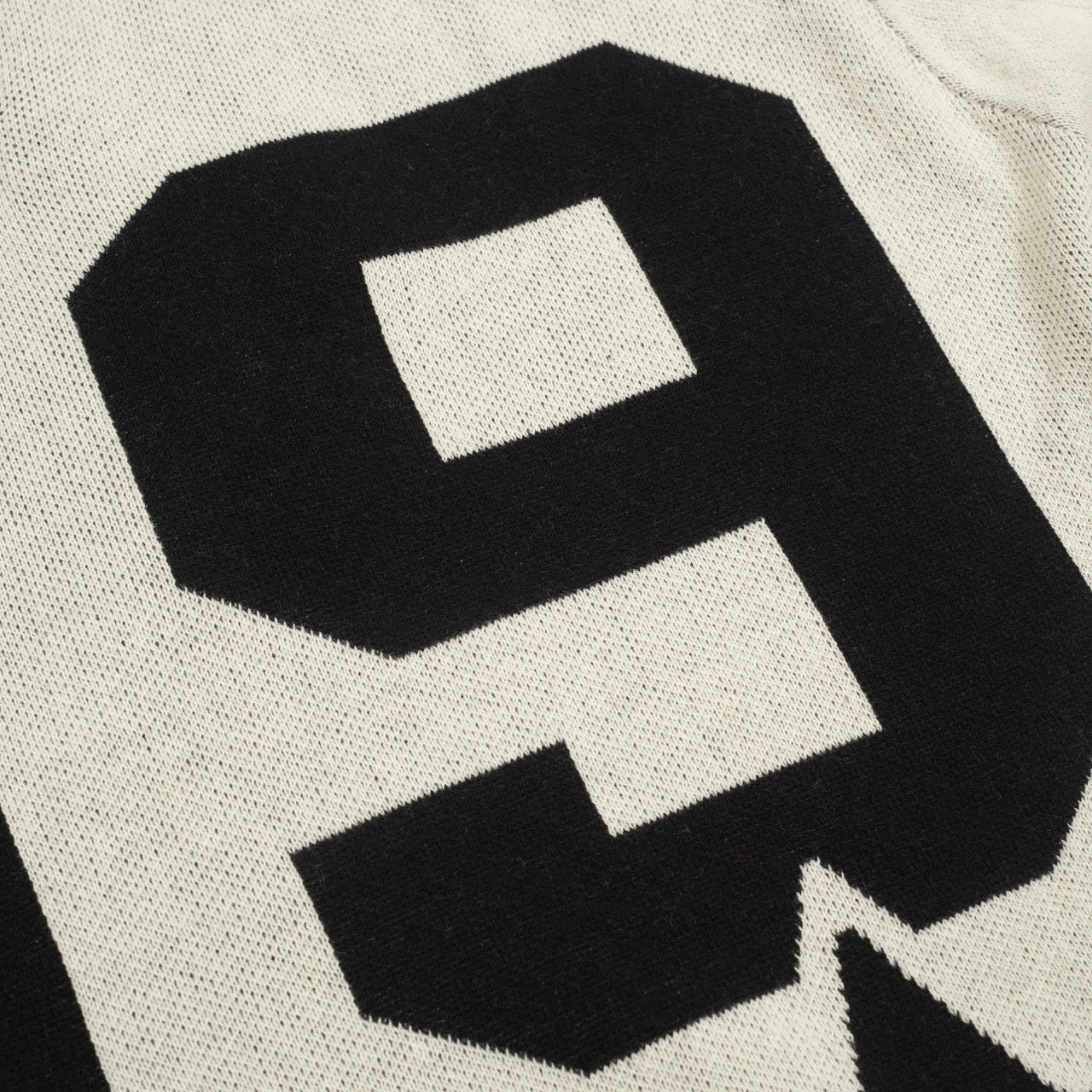 Beige Jacquard Polo for Men with "89" V Pattern