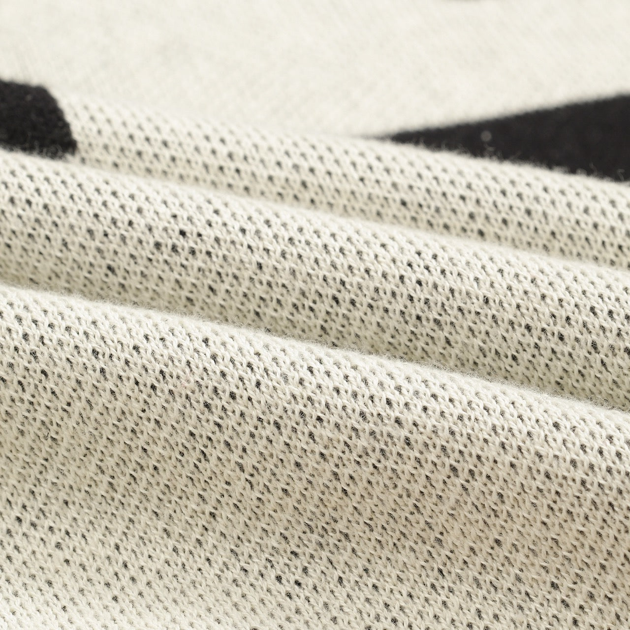 Beige Jacquard Polo for Men with "89" V Pattern