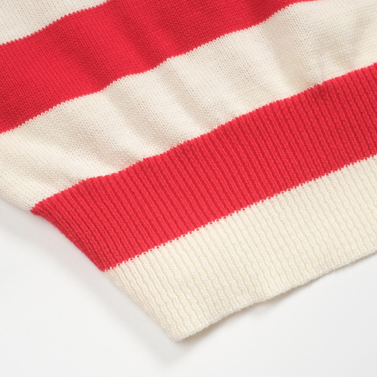 Navy striped animal embroidery knitted T-shirt for men