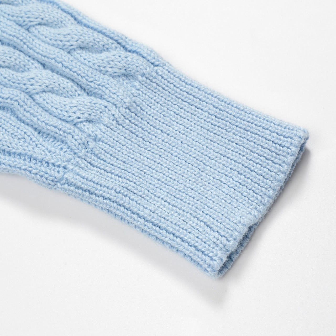 Fashionable Blue Textured Knitted Polo for Men