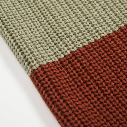 Vintage striped knitted polo for men