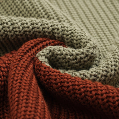 Vintage striped knitted polo for men