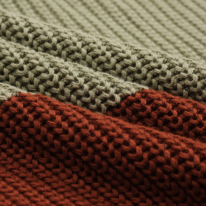 Vintage striped knitted polo for men