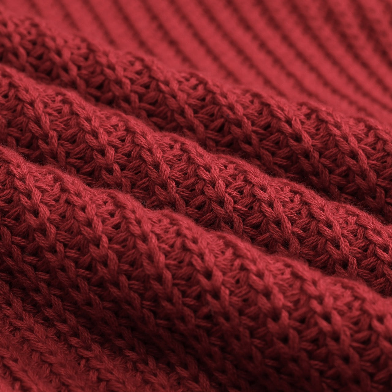 Casual Red Knitted Pullover for Men