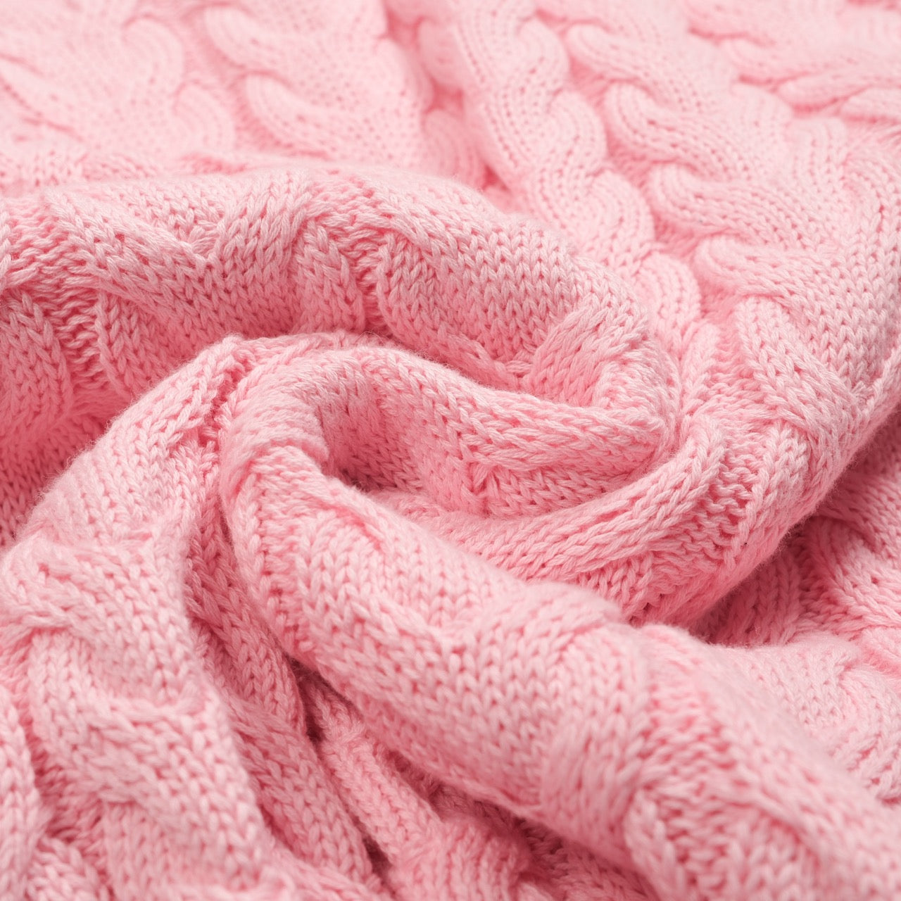 Pink knitted retro pull for men