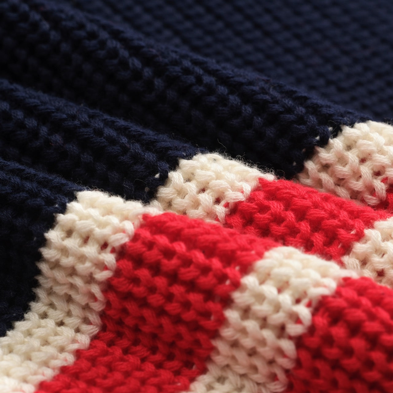 Navy Blue Retro V-Neck Polo for Men