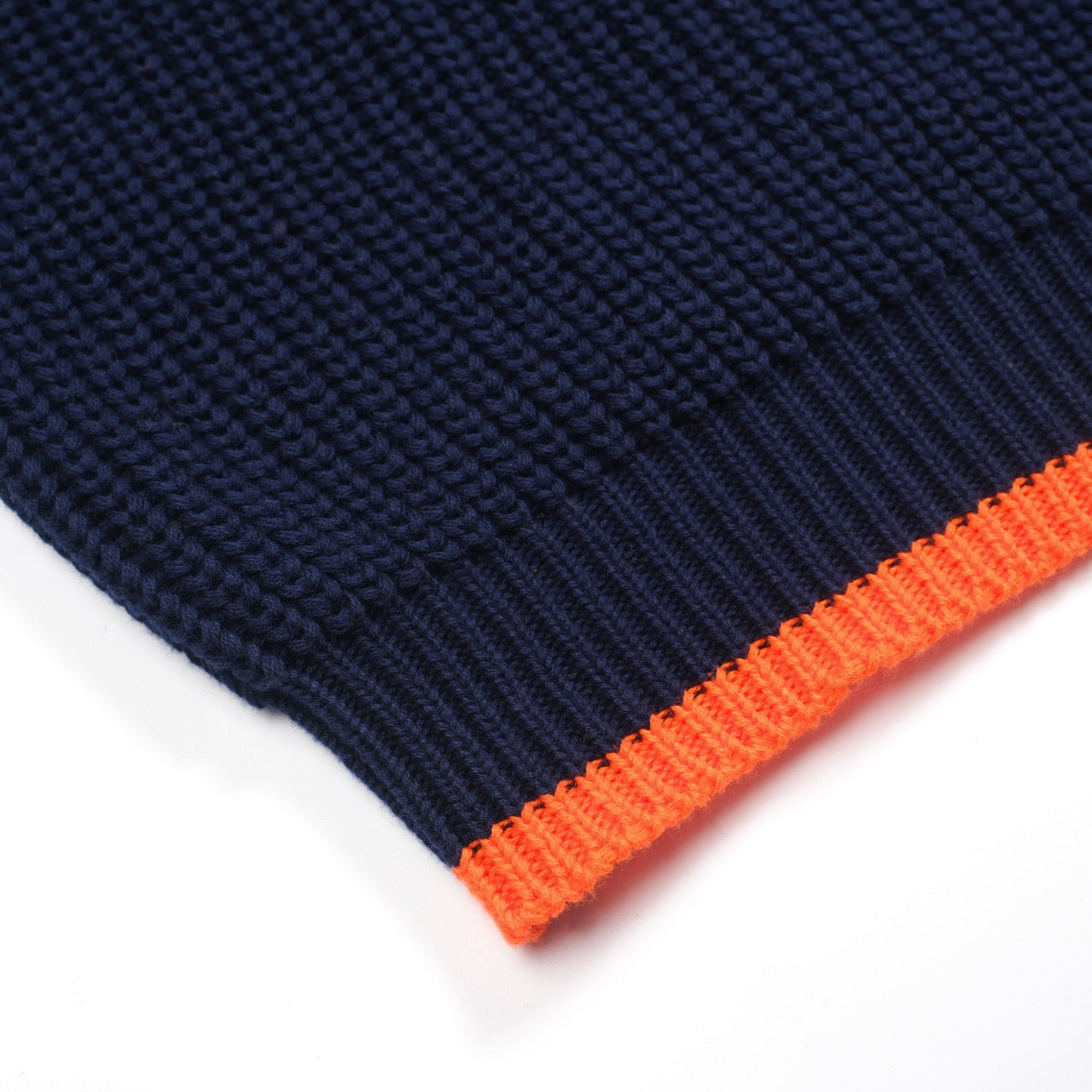 Casual Retro V-Neck Knit Polo in Navy Blue for Men