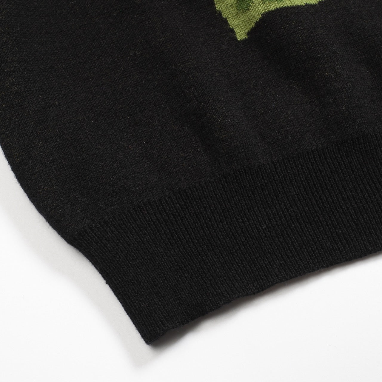 Vintage black jacquard polo for men