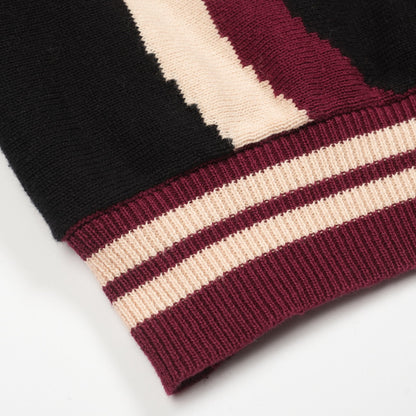 1960s Men's Black Retro Knitted Cardigan