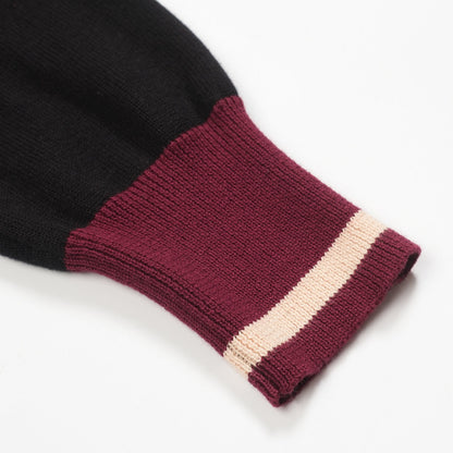 1960s Men's Black Retro Knitted Cardigan