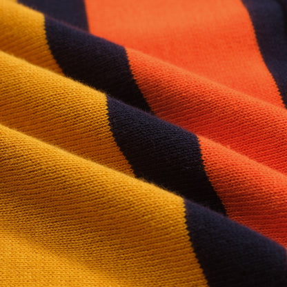 Vintage navy blue knitted jacquard cardigan for men