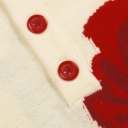 Men's Apricot Floral Jacquard Polo