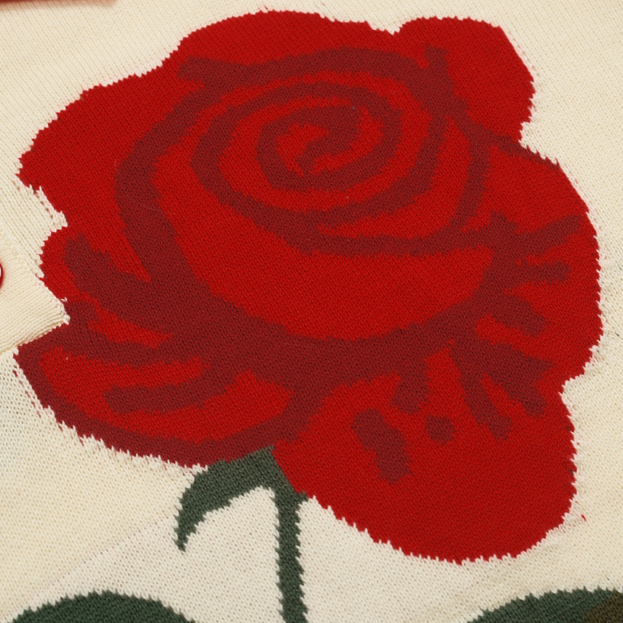 Men's Apricot Floral Jacquard Polo