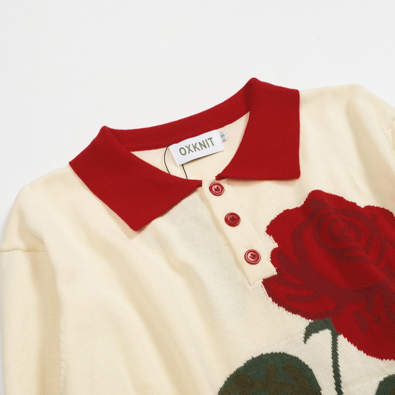 Men's Apricot Floral Jacquard Polo