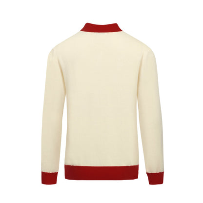 Men's Apricot Floral Jacquard Polo