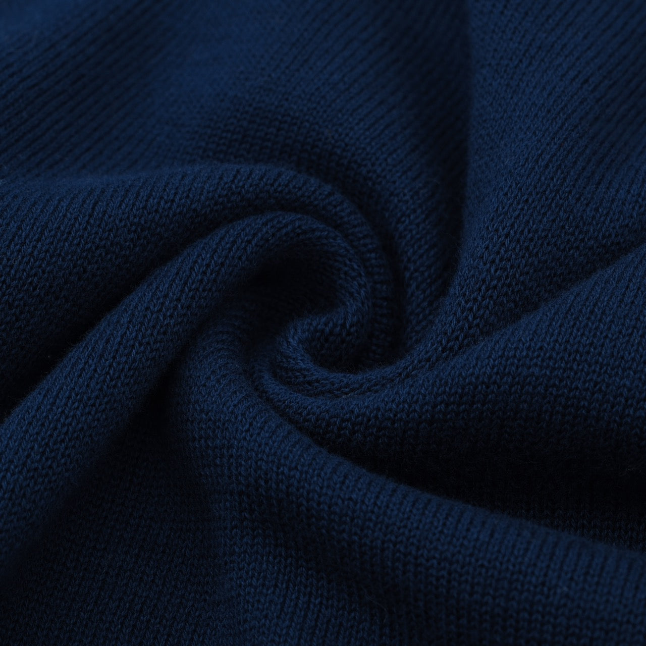 1970s Vintage Zip-Up Knitted Jacket for Men – Navy with Red and White Stripes