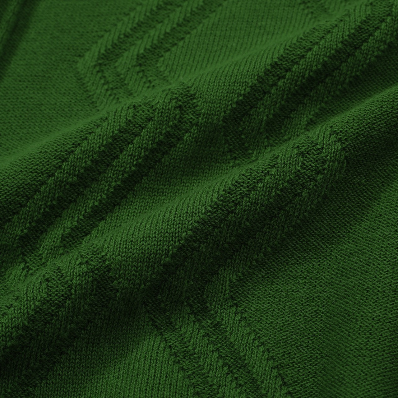 Classic Green Knitted Polo for Men – Short Sleeve Shirt Inspired by the 1960s