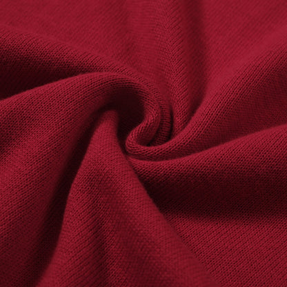 Red Knit Polo Mod 60s for Men – Retro Casual Shirt with Contrast Details