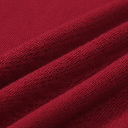 Red Knit Polo Mod 60s for Men – Retro Casual Shirt with Contrast Details