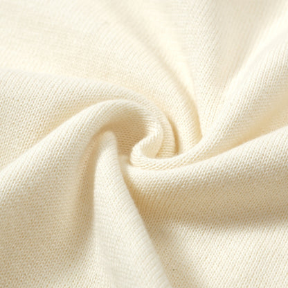 Cream Knitted Polo for Men with Green Trim – 1960s Mod Vintage Style