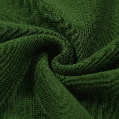 1970s Green Knitted T-shirt for Men – Retro Style with White Racing Stripe