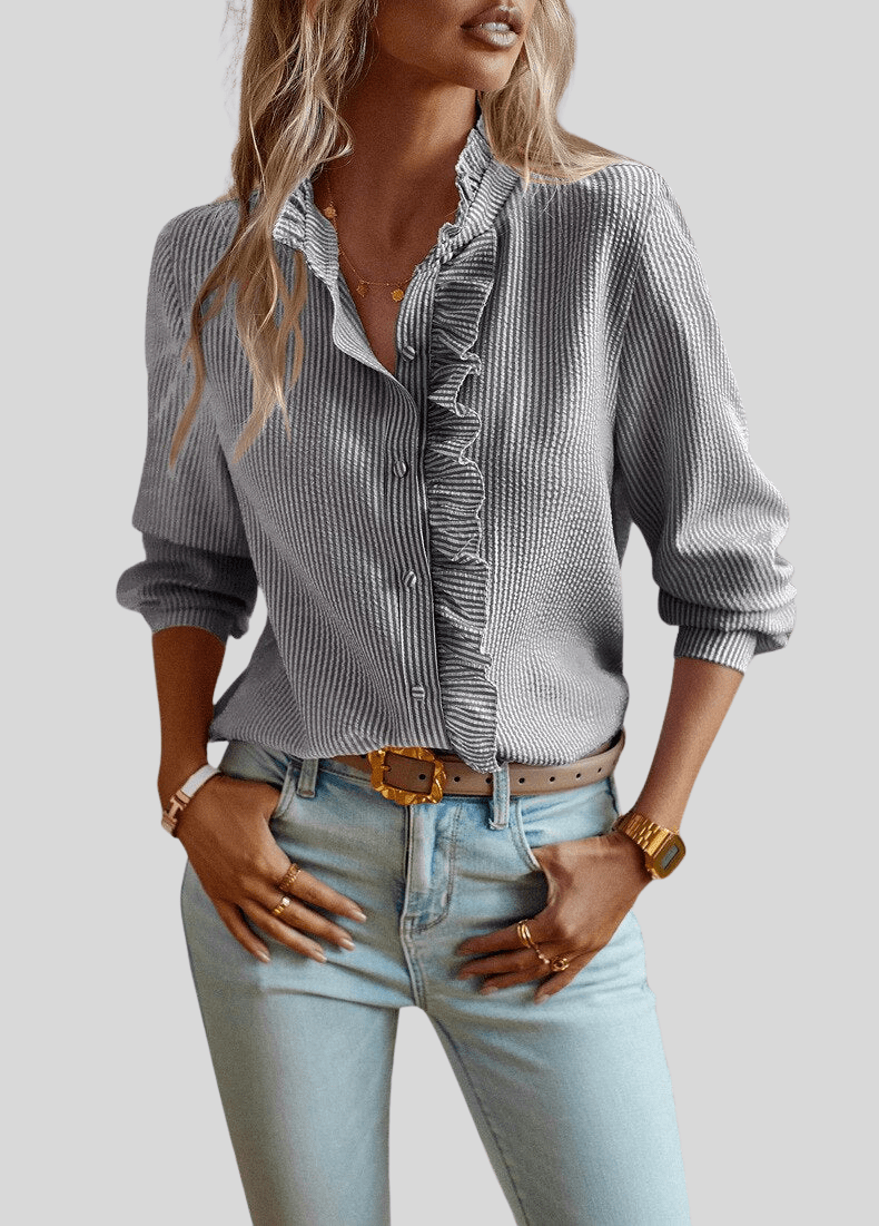 Alina | Elegant Ruffled Blouse