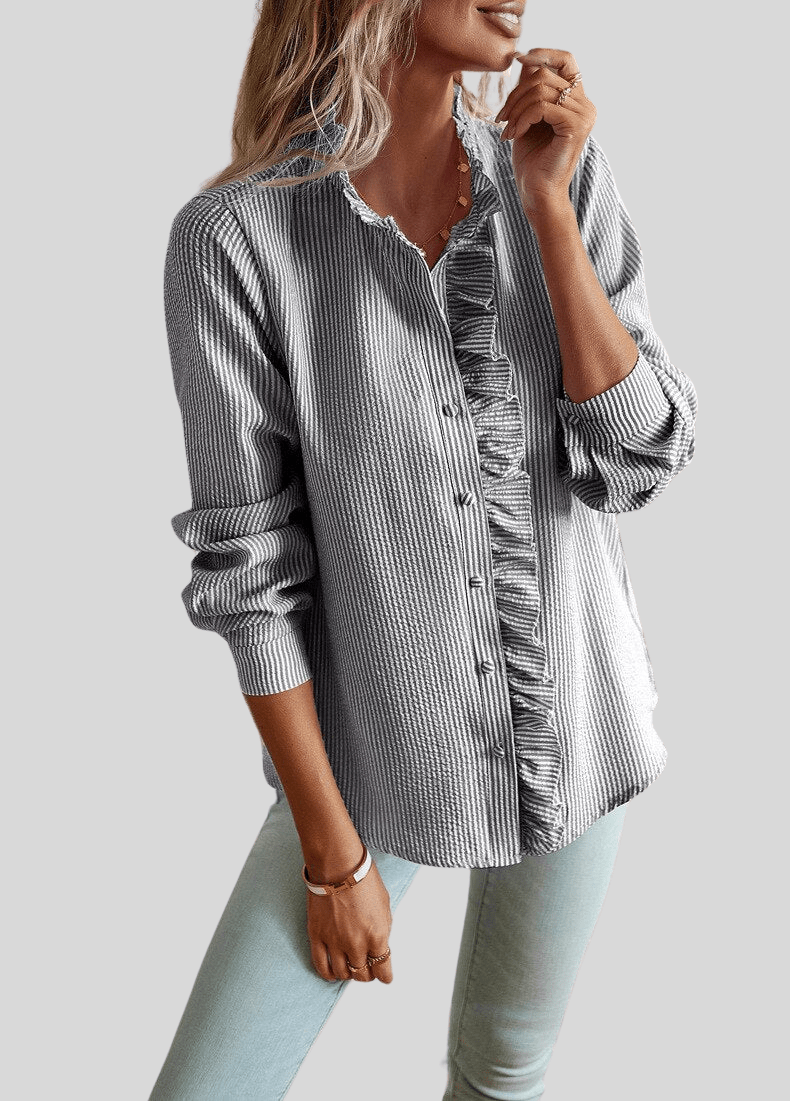 Alina | Elegant Ruffled Blouse