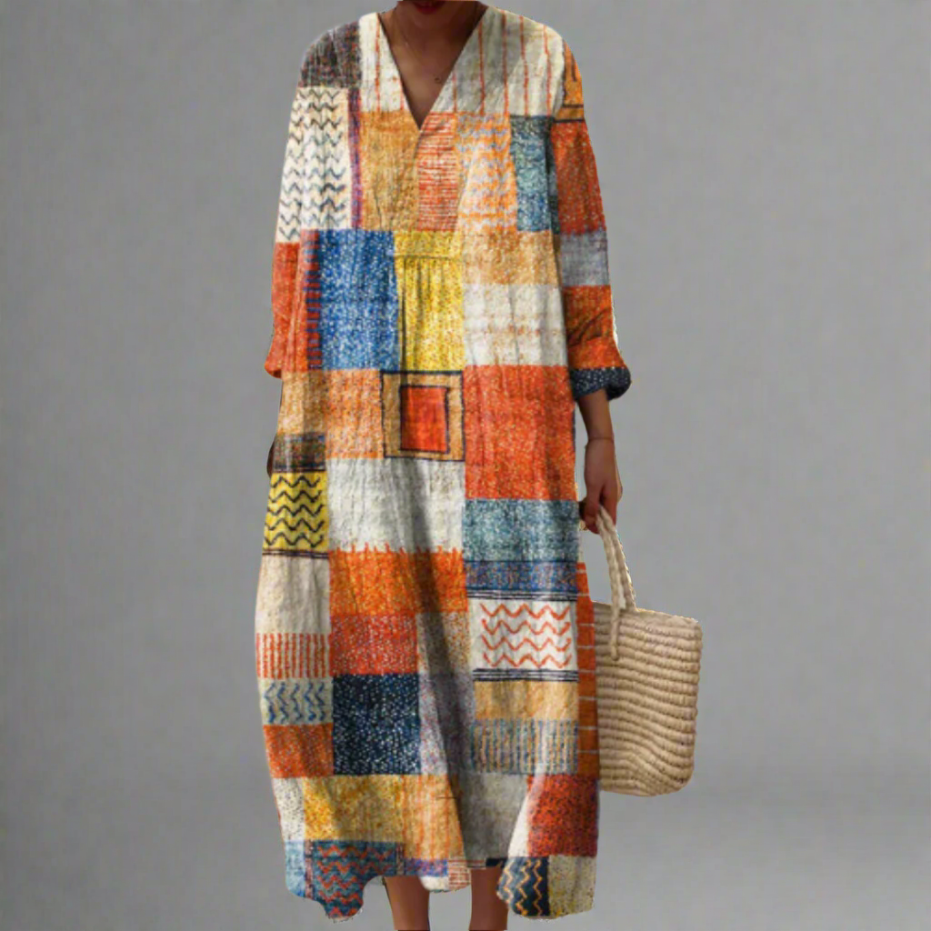 Vianna™ | Elegant Geometric Dress