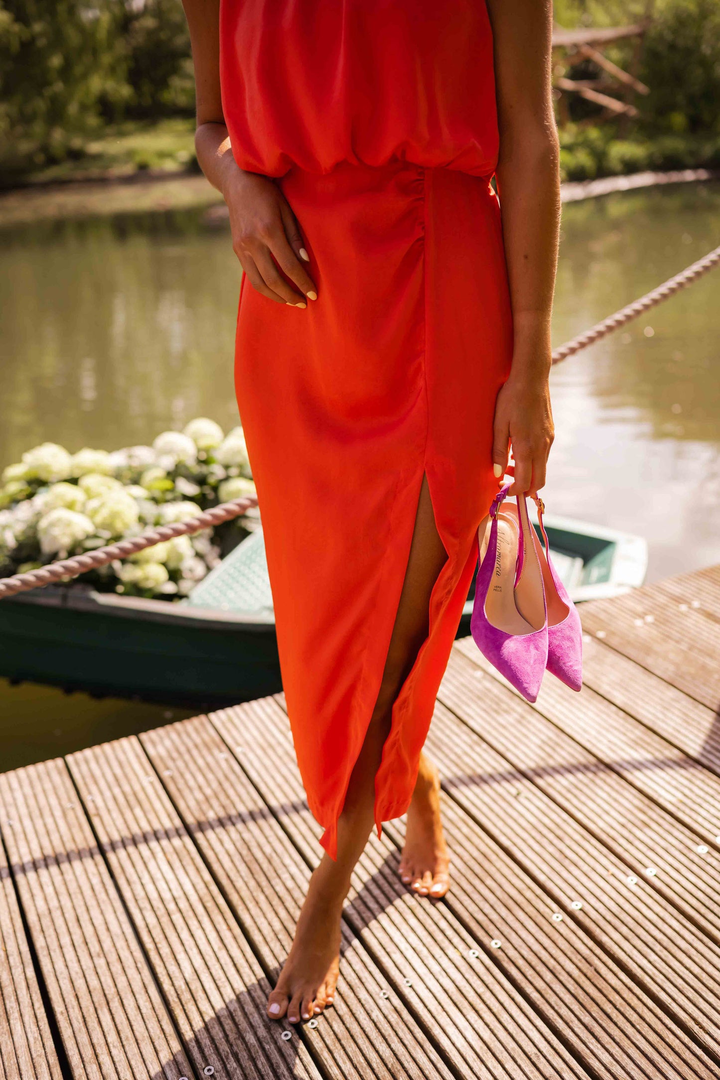 Anavella™ - Elegant Summer Midi Dress