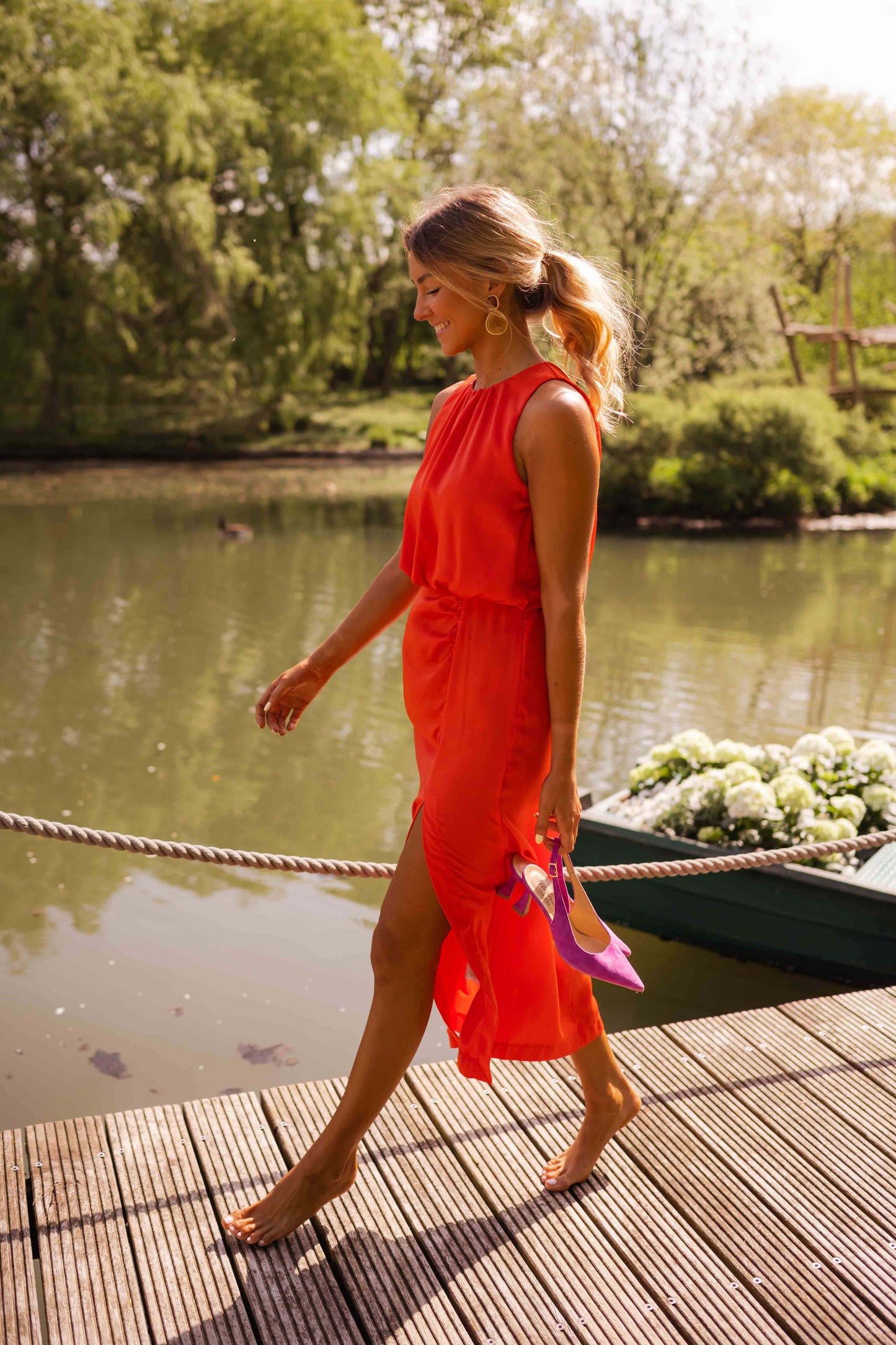 Anavella™ - Elegant Summer Midi Dress
