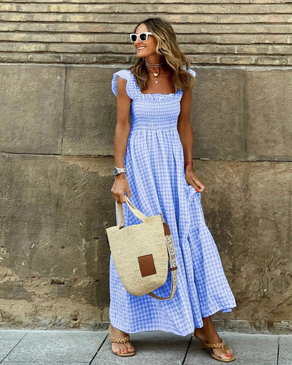 Francesca™ | Retro Check Dress