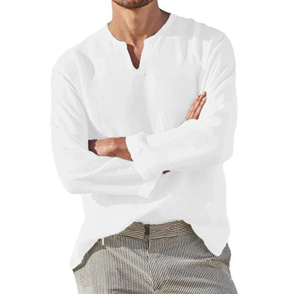 Reims™ - Men's Breathable Cotton-Linen Shirt