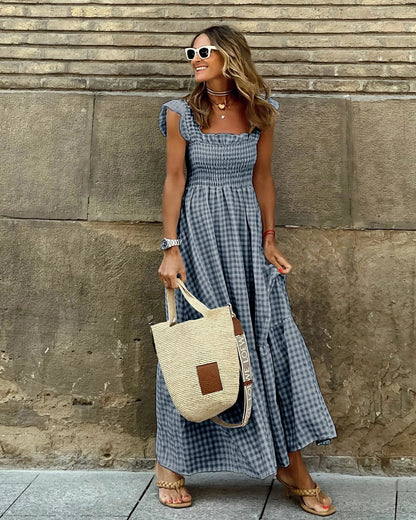 Francesca™ | Retro Check Dress